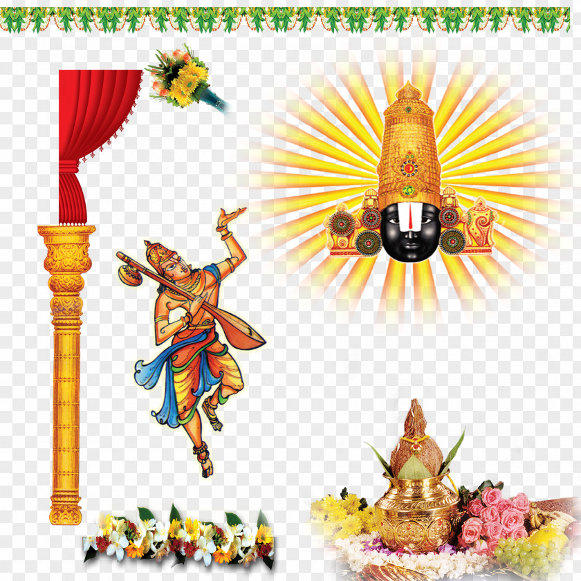 Ugadi Tirumala Venkateswara Temple Shiva Shri (Balaji) Ganesha Hanuman PNG