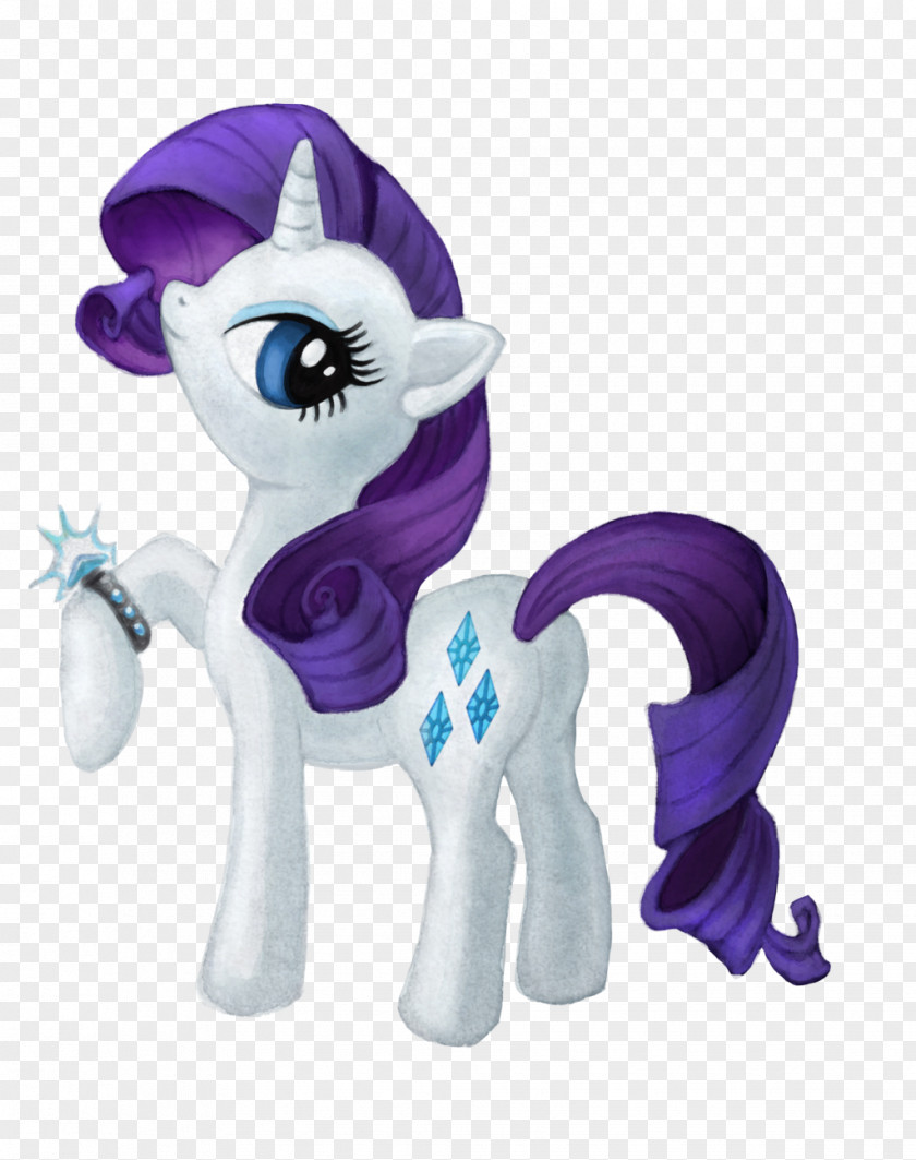 Unicorn Horn Pony Animal Figurine Plush Lavender Toy PNG