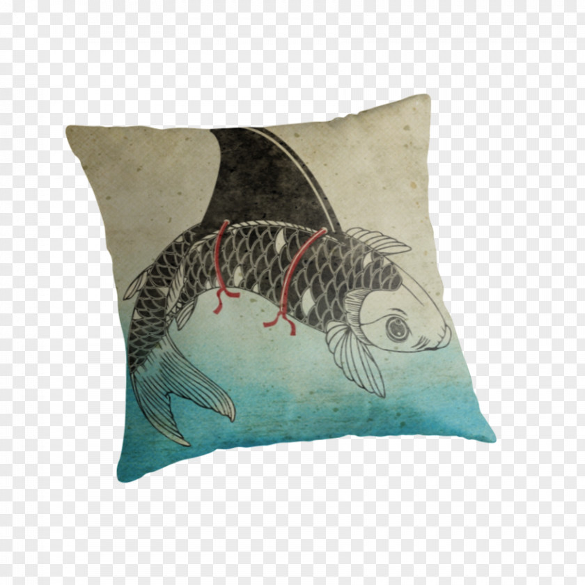 BABY SHARK Throw Pillows Cushion Turquoise Teal PNG