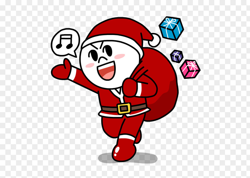 New Year Stickers Image Macro Christmas Sticker Santa Claus LINE PNG