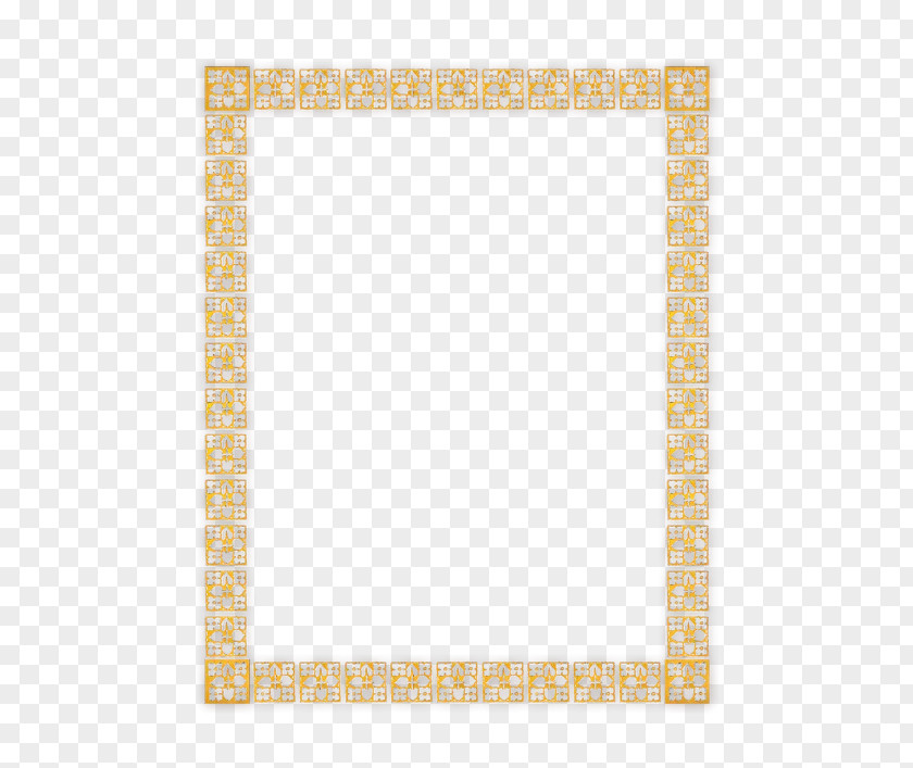 Picture Frame Rectangle Frames Yellow Pattern Line Meter PNG