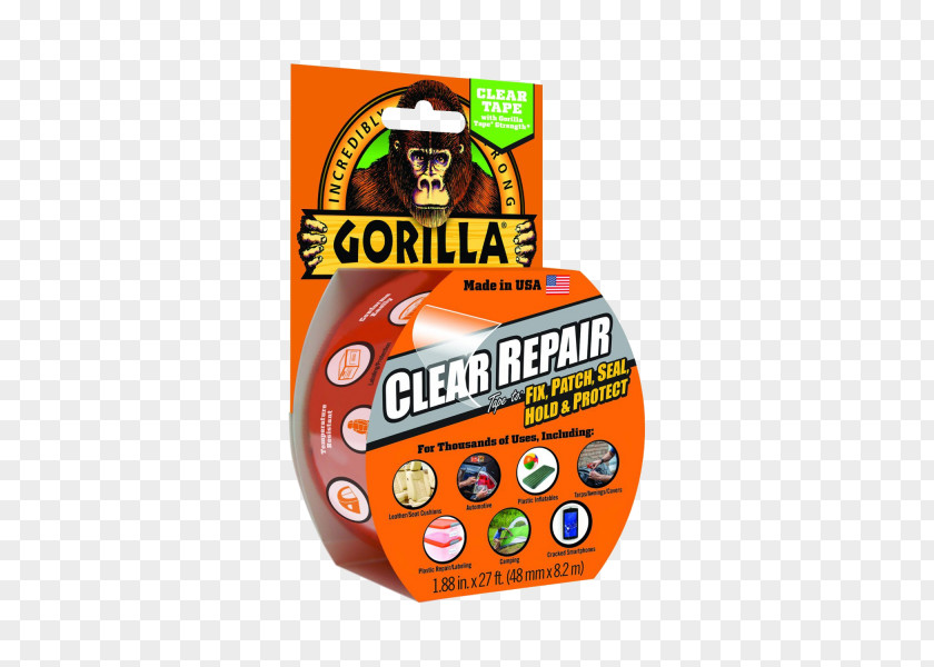 Two Adhesive Strips Tape Gorilla Glue Scotch PNG