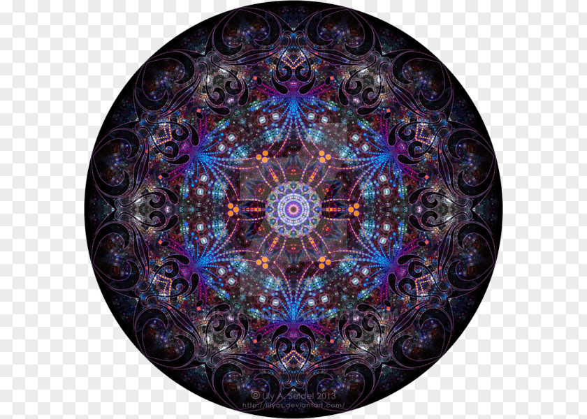Mandala Psychedelic Art Hexagram Psychedelia PNG