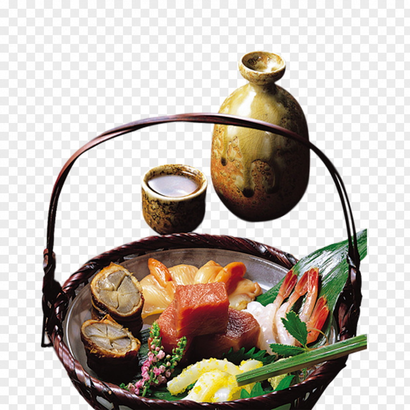 Japanese Sushi Cuisine Sake Sashimi Tsukemono PNG