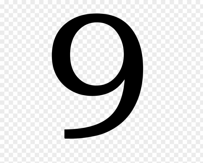 Number 9 Logo Brand Font PNG