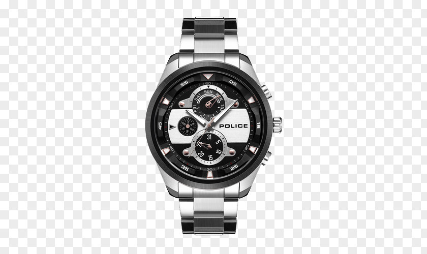 Police Industrial Wind Quartz Male Watch Chronograph Clock PNG