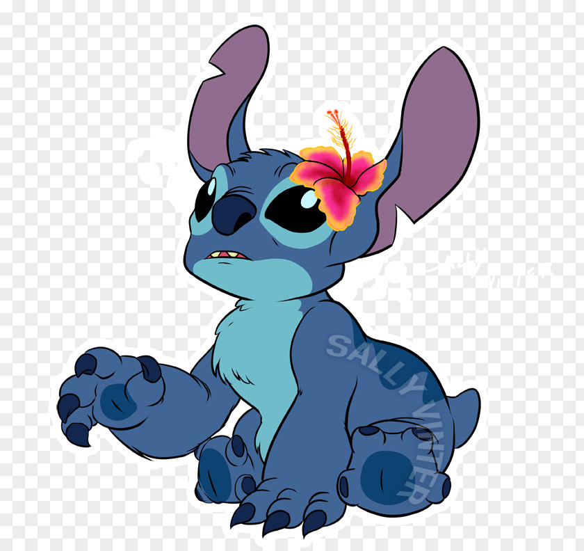 Stitch Lilo Pelekai & Rabbit Art PNG