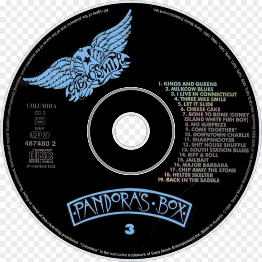 Aerosmith Compact Disc I Believe In Love Supergrass Pandora's Box Sofa (Of My Lethargy) PNG