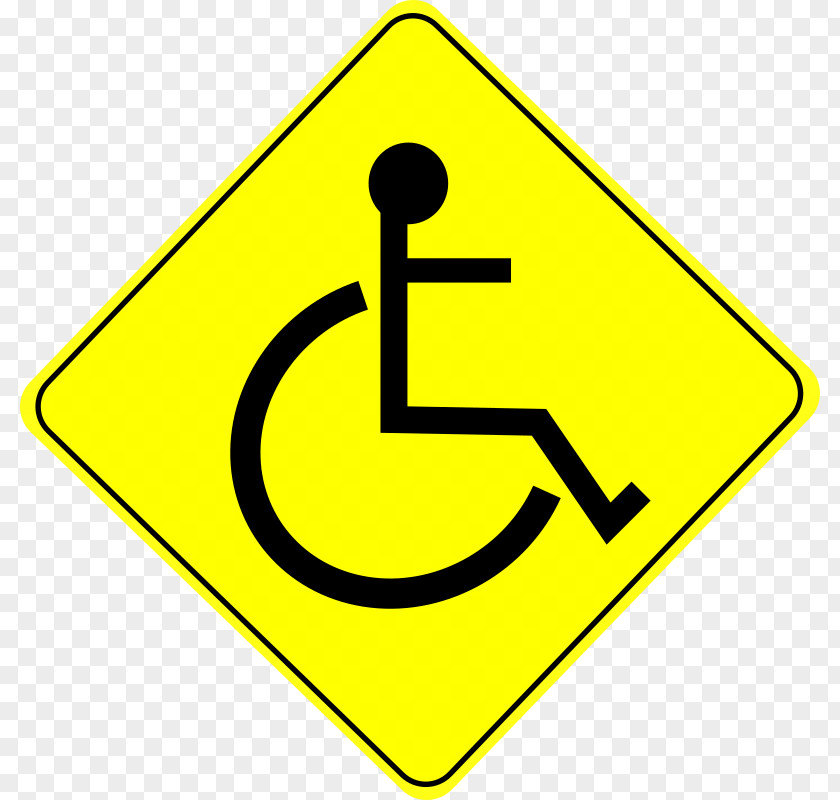 Caution Sign Wheelchair Clip Art PNG