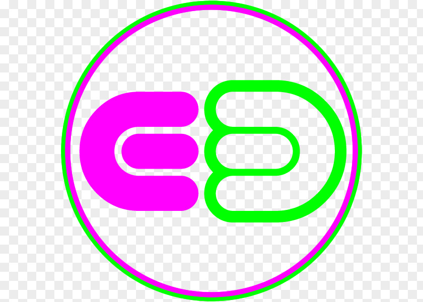 Electro House Green Circle Magenta Purple Logo PNG