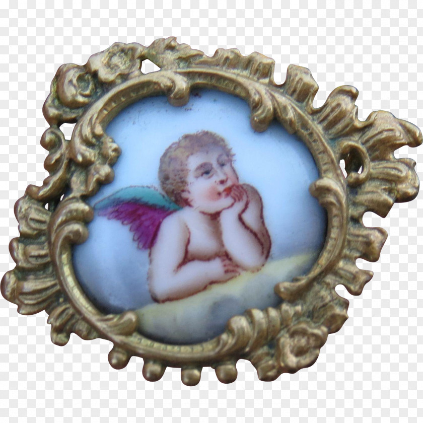 Hand Painted Brooch Jewellery Picture Frames Oval PNG