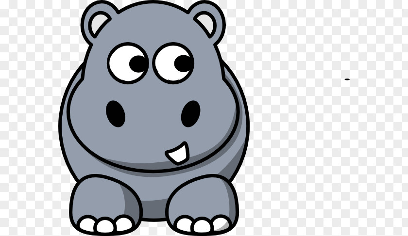 Hippo Hippopotamus Clip Art Cartoon Drawing Image PNG