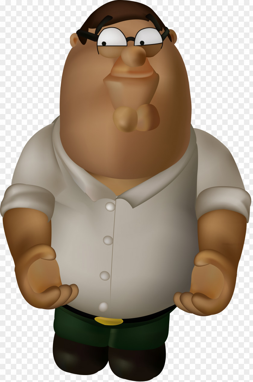 Peter Griffin Thumb Figurine Animal Character Animated Cartoon PNG