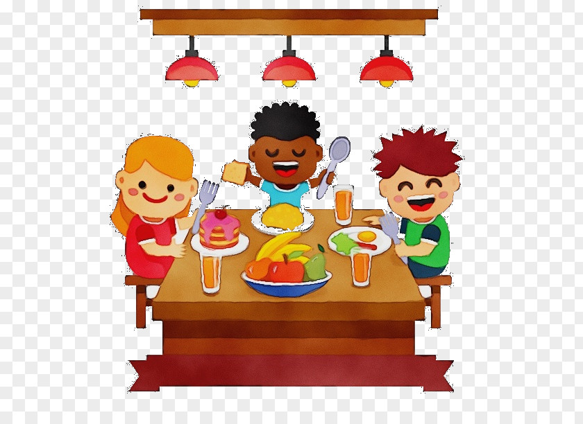 Play Fast Food Cartoon Meal Sharing PNG