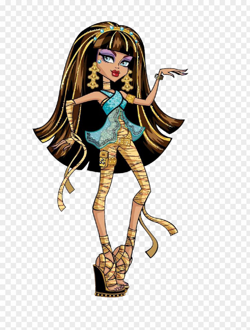 Monster High Nefera De Nile Doll Cleo DeNile Ever After PNG