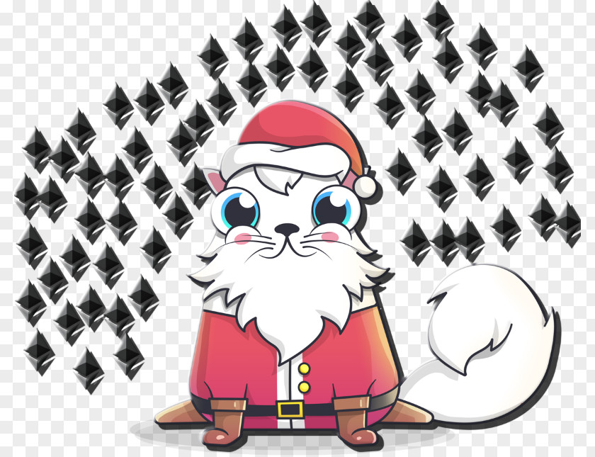 Santa Claus (M) Blockchain Illustration Christmas Ornament PNG