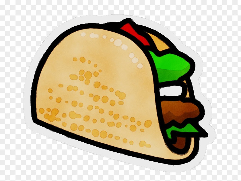 Taco Mexican Cuisine Yellow Headgear PNG
