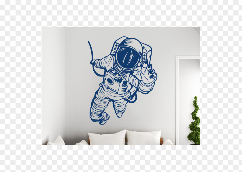 Astronaut Sticker Wall Decal Mezcal Tequileria PNG
