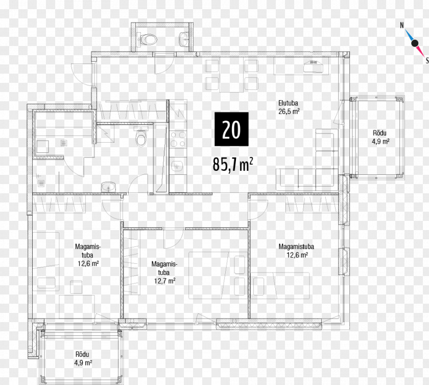 Design Floor Plan House PNG