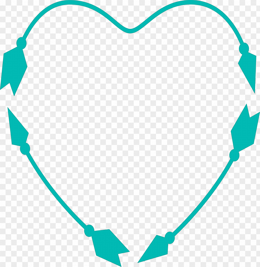 Heart Arrow Cute Hand Drawn PNG