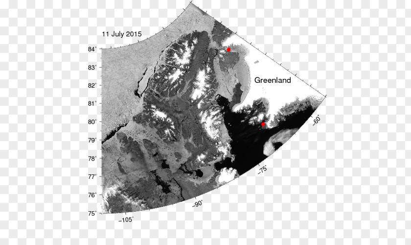 Open Seas Maps Nares Strait Arctic Ocean Ellesmere Island Petermann Glacier Smith Sound PNG