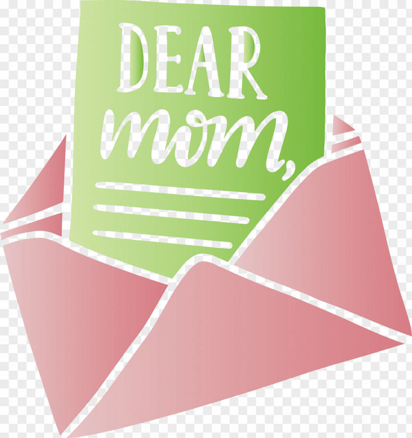 Mothers Day Dear Mom Envelope PNG
