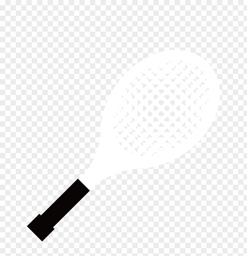Vector Black And White Sports Tennis Racket Pattern PNG