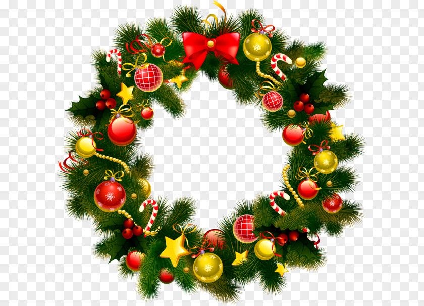 Color Door Cliparts Wreath Christmas Garland Clip Art PNG