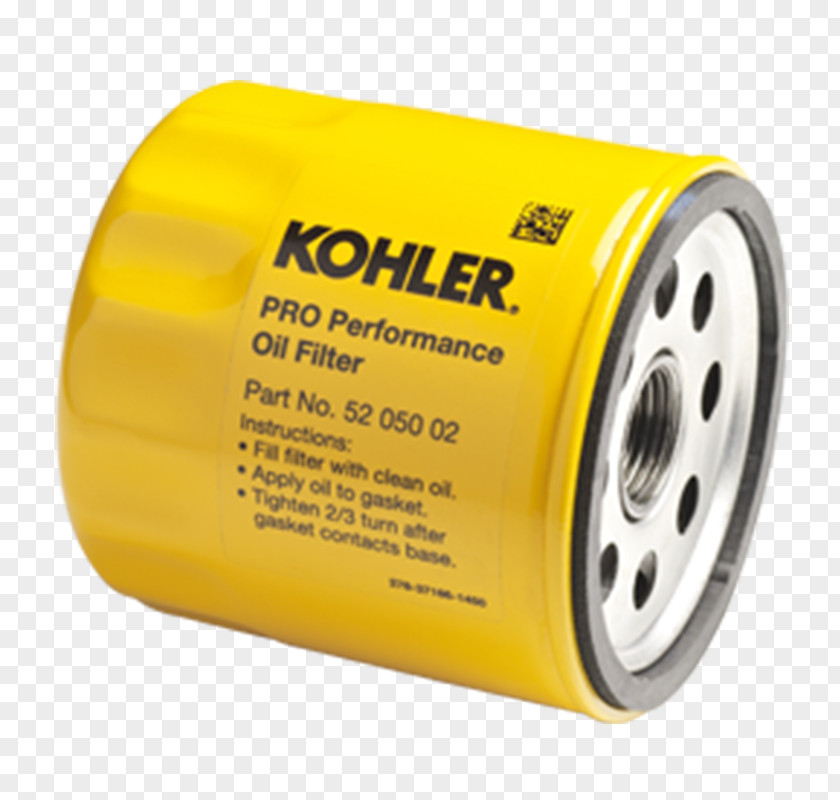 Cub Cadet Engine Oil Capacity Kohler Filter Co. Motor 52 050 02-S1 Pro Performance T KH-52-050-02 WD-C37568 PNG