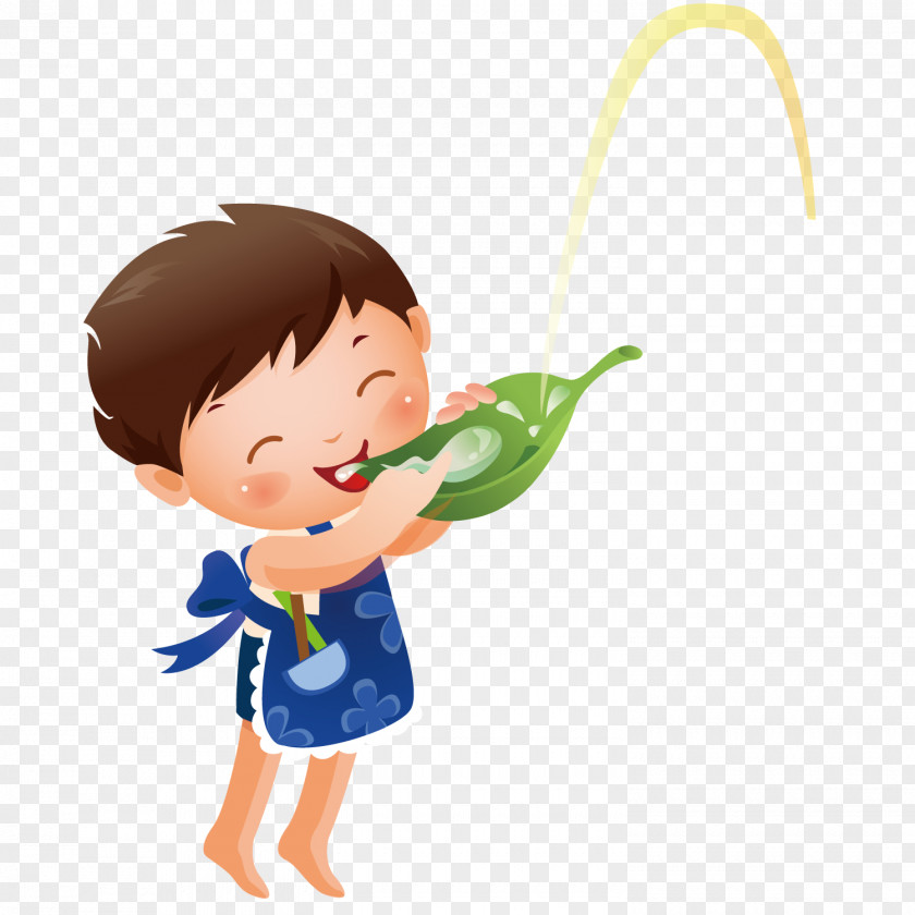 Drink With A Lotus Leaf PNG
