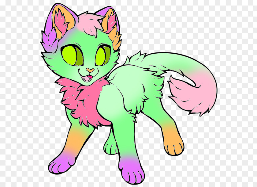 Kitten Rainbow Sherbet Ice Cream Whiskers Cat PNG