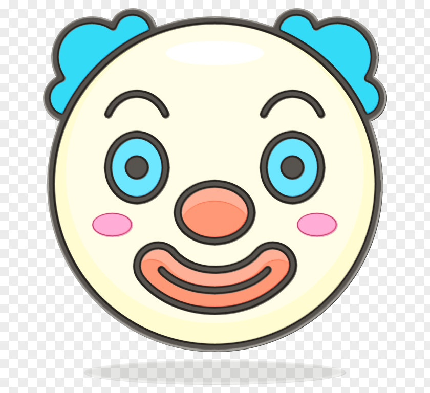 Sticker Pink Smiley Face Background PNG