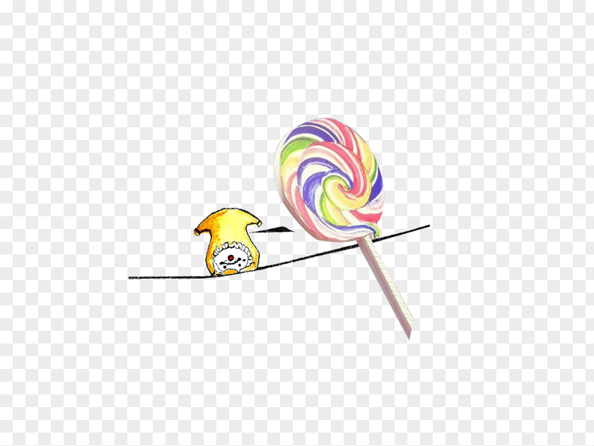 Beautiful Hand-painted Cartoon Cute Lollipop Performance PNG