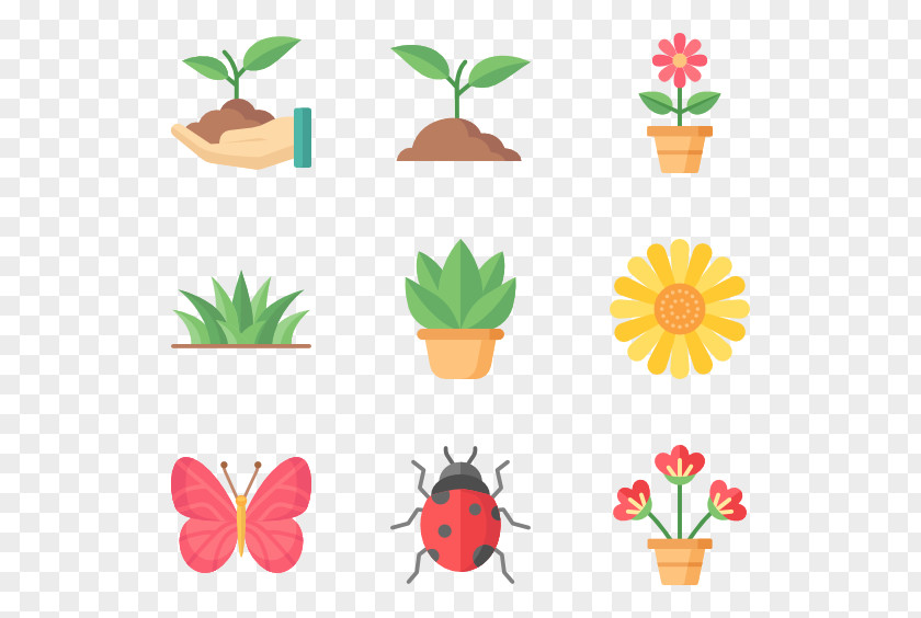 Botanical Flowers Plant Clip Art PNG