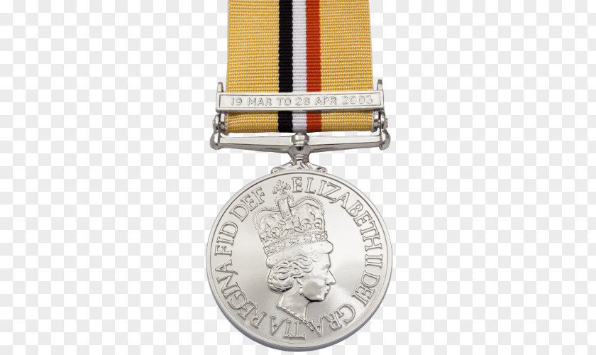 Medal Iraq Campaign Bar Queen's Commendation For Brave Conduct PNG