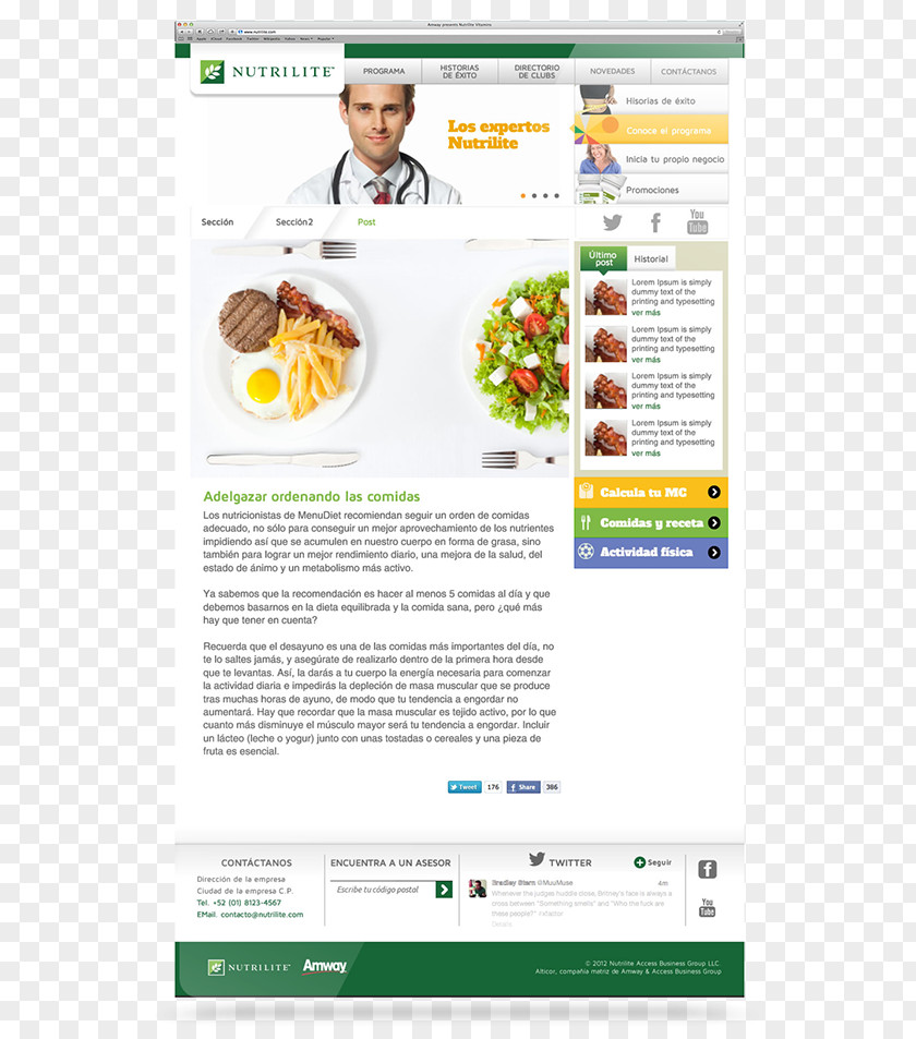 Amway Unlicensed Practitioner’S Path To Healthy Living Web Page Food Physician Medicine PNG