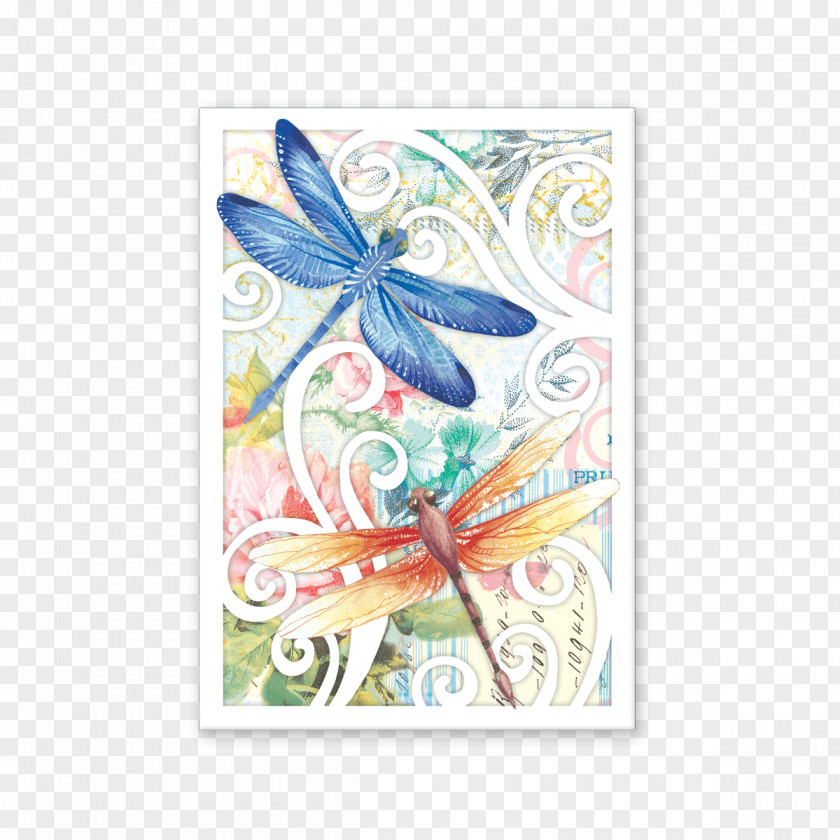 Note Card Paper Visual Arts Studio Watercolor Painting Dragonfly PNG