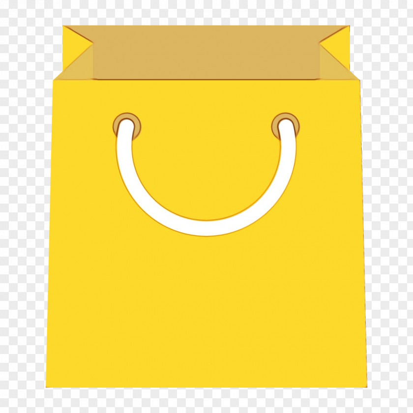 Smile Paper Bag Yellow Font Clip Art Icon PNG