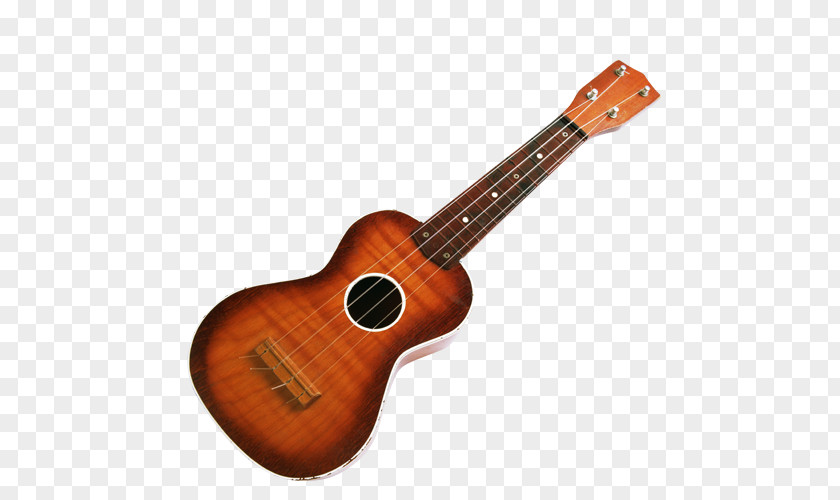 Brown Folk Guitar Ukulele Musical Instrument PNG