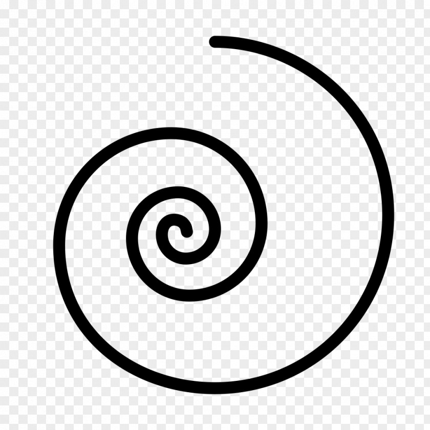 Blackandwhite Symbol Line Art Spiral Black-and-white PNG
