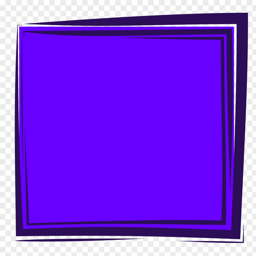 Purple Frame Cobalt Blue Violet Magenta PNG