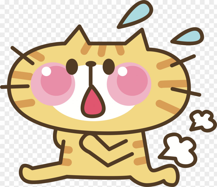 Running Kitty Cat Clip Art Illustration Image Openclipart PNG