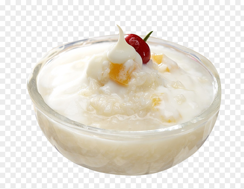 Yogurt Fermented Glutinous Dessert Ice Cream Jiuniang Rice Wine Milk PNG