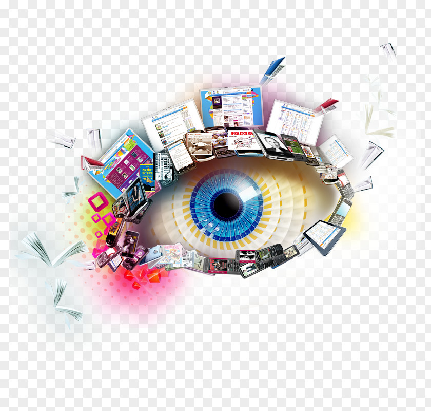 China Telecom Eyes Branding Creative Eye Tracking Information PNG