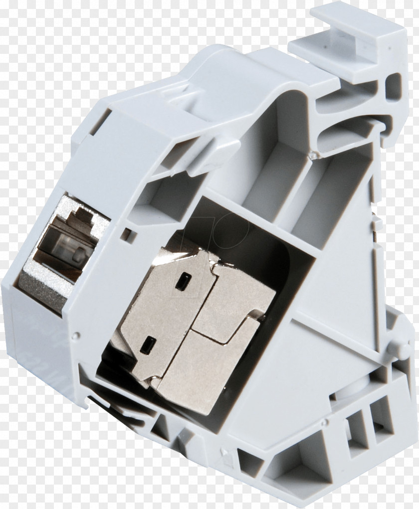 Electrical Connector DIN Rail Câble Catégorie 6a Twisted Pair Adapter PNG