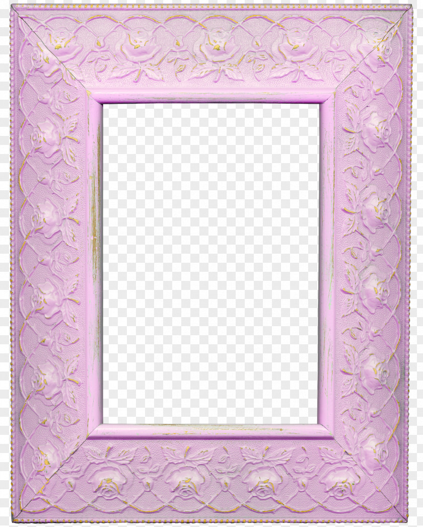 Purple Pattern Frame Picture Blue PNG