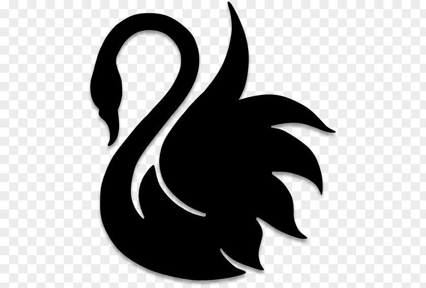 Silhouette Black Swan Drawing PNG