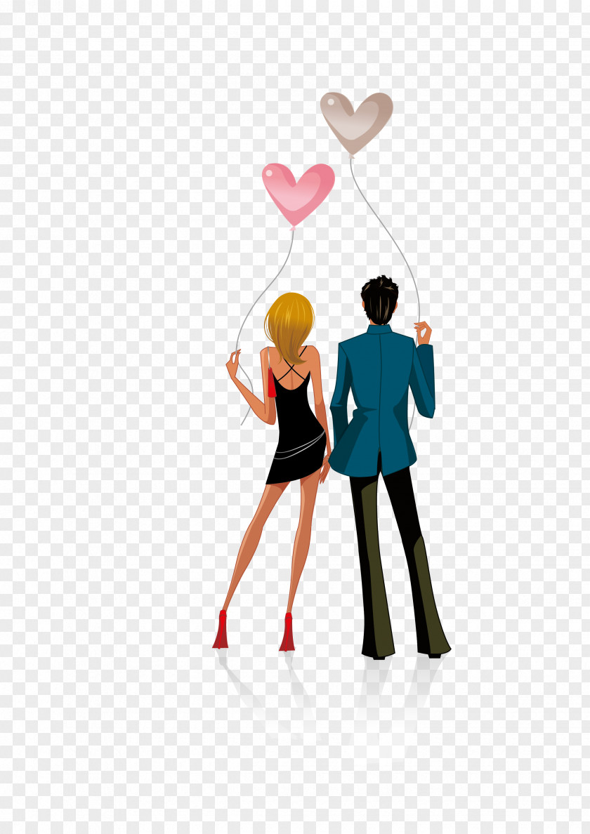Cartoon Couple Stock Photography Royalty-free Illustration PNG