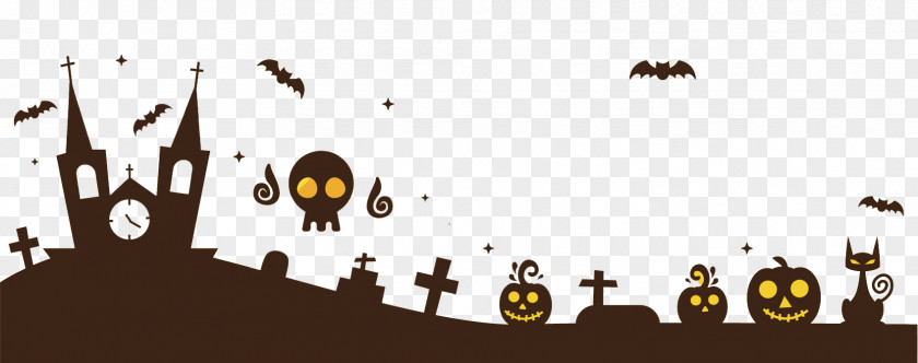 Graveyard Cartoon Psd Halloween Vector Graphics Image Design PNG