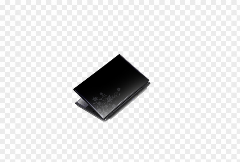 Laptop Black White Pattern PNG